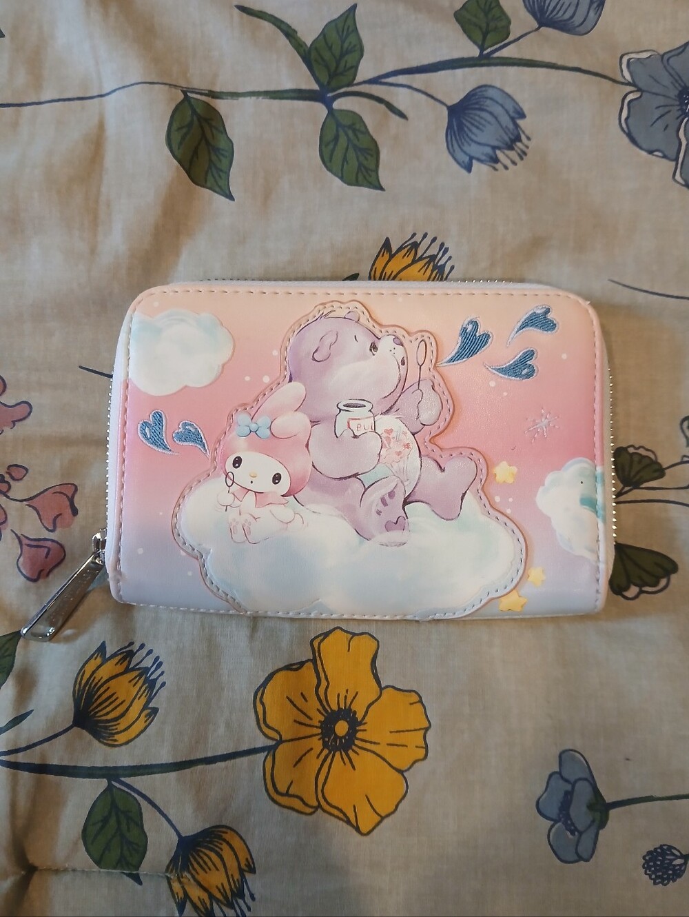 Loungefly Hello Kitty Care Bears Zip Around Wallet